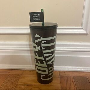 NWT NEW Starbucks 2024 Wicked Defying Gravity 24oz Tumbler Cold Glow in the Dark